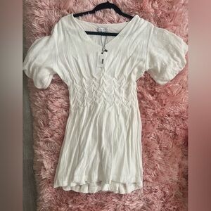 Bloomingdale’s Miou Muse White Mini Dress